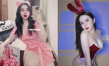 viet69-Con bướm hồng xinh đẹp của An Nhiên hư hỏng khoe hàng